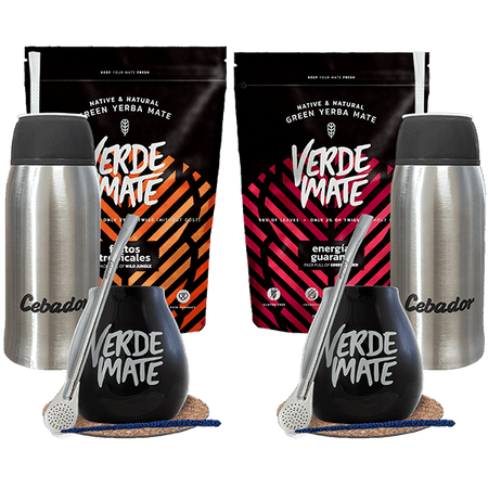 Zestaw Yerba Mate Green Bombilla Matero dla dwojga