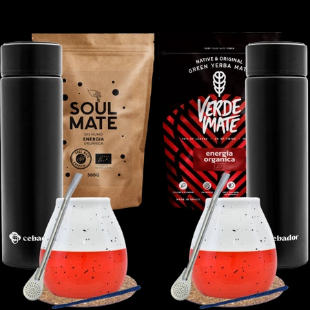 Zestaw Yerba Mate  dla dwojga 1kg Termos bombilla