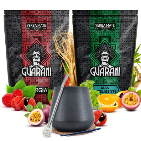 Zestaw yerba mate 2x500g Guarani + tykwa Obelise