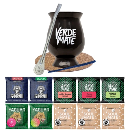 Zestwa startowy Yerba Verde Mate Green 10x50g
